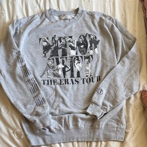 Taylor Swift Gray Graphic Crewneck Sweater